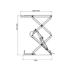 Hawk Billyft 3200 kg, saxlyft