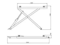 Hawk Billyft 2700 kg, saxlyft
