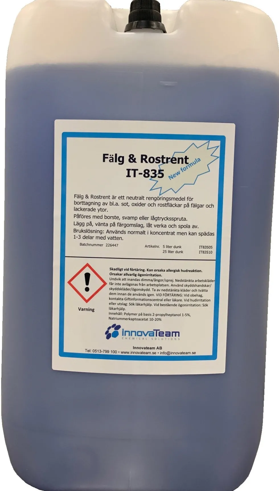 Innovateam Fälg & Rostrent 25L