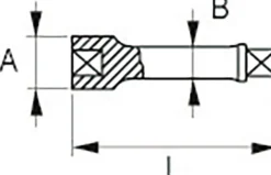 Irimo Förlängare 1/4''