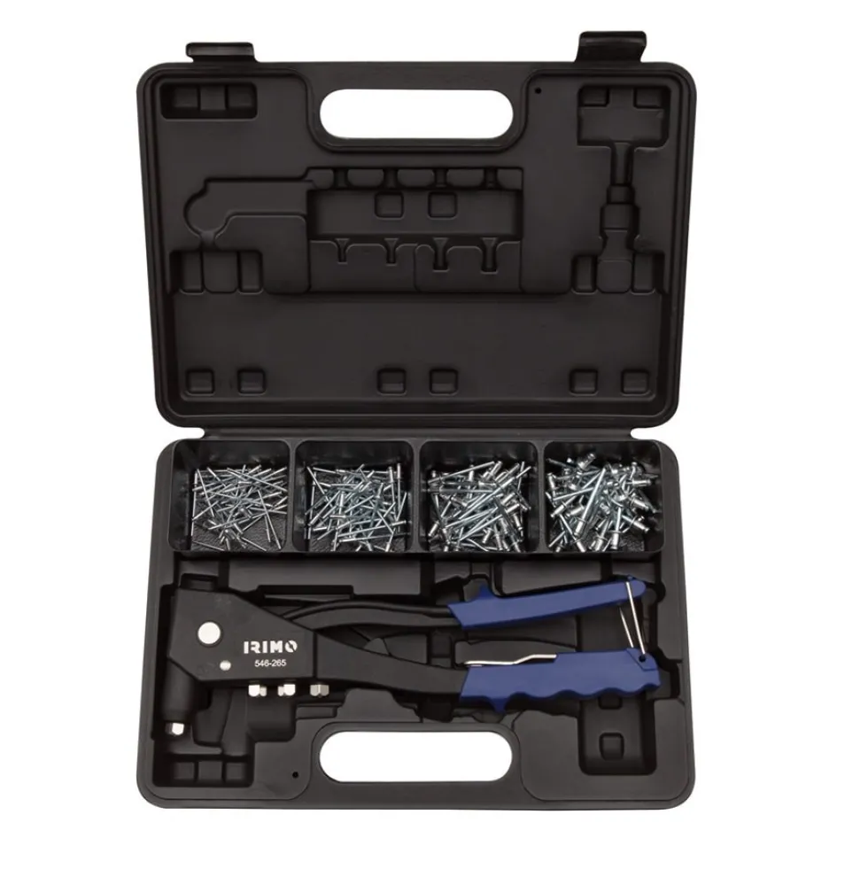 Irimo Popnittång 2,4-4,8mm i set inkl. 4x40 nitar
