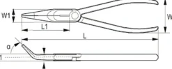 Irimo Spetstång 200mm, böjd