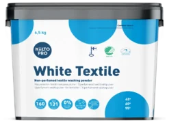 Kiilto Pro White Textile, Tvättmedel för vit tvätt, 6,5 kg