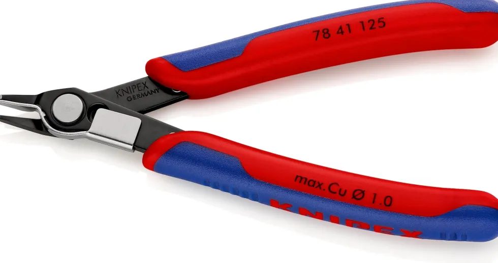 Knipex Elektronikavbitare 7841125 Super-Knips 125mm utan fasett, smalt huvud, trådklämma