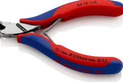 Knipex elektronik-forbidetang med flerkomponent greb 115 mm
