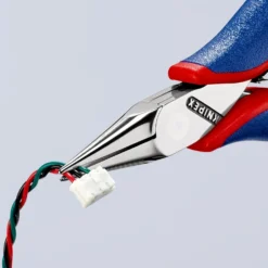 Knipex Elektroniktång 3522115 115mm, flata, runda käftar, slät gripyta