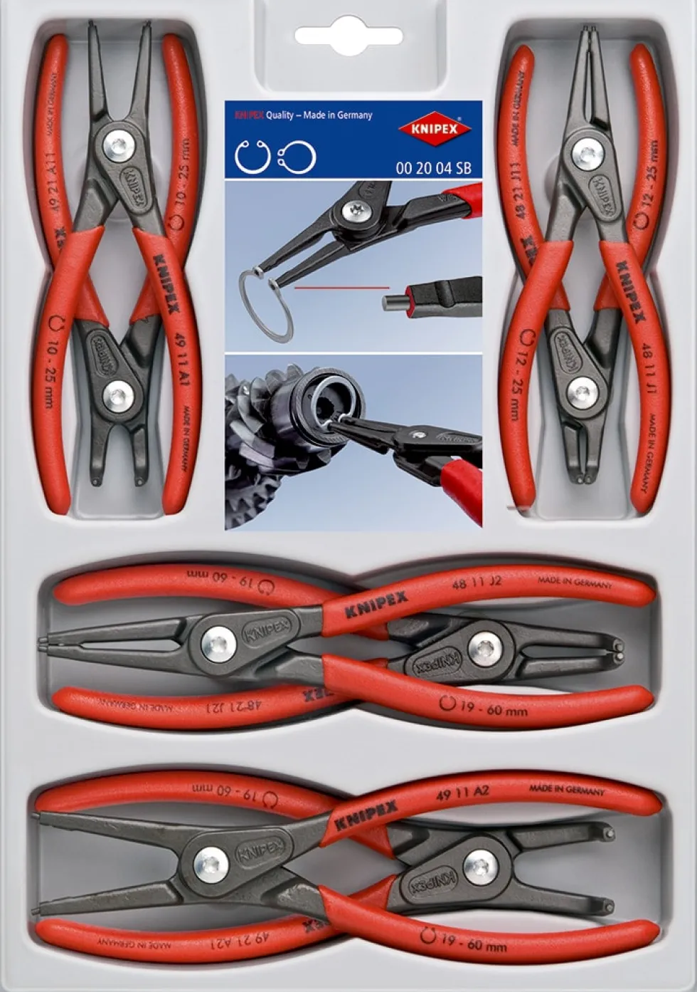 Knipex præcisions-låseringstang-sæt 295 mm