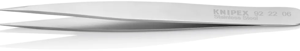 Knipex Precisionpincett 922206 120mm, rak spetsig, rostfri