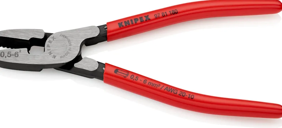 Knipex Presstång 9781180 180mm 0,5-6mm²