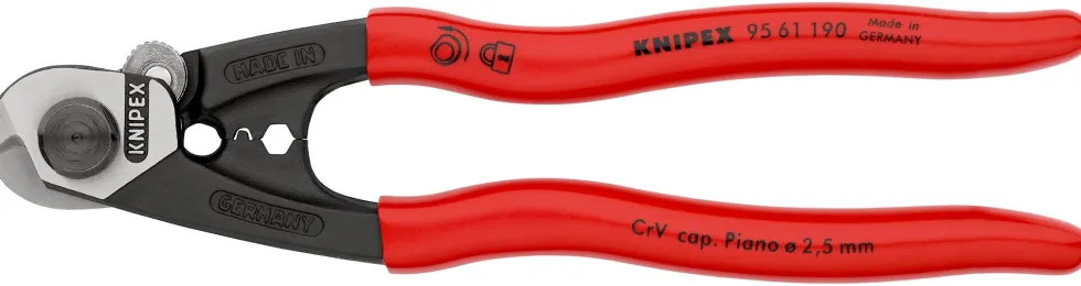 Knipex Wiresax 9561190 190mm, 6mm, smidd
