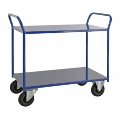 Kongamek 94 x 54 cm Blå Hyllvagn 2 plan, helsvetsad