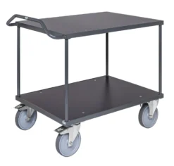 Kongamek 120 x 80 cm Mörkgrå Bordsvagn