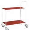 Kongamek 75,5 x 43 cm Röd Liten Bordsvagn, helsvetsad