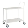 Kongamek 75,5 x 43 cm Vit Liten Bordsvagn, helsvetsad