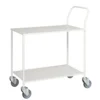 Kongamek 75,5 x 43 cm Vit Liten Bordsvagn, helsvetsad