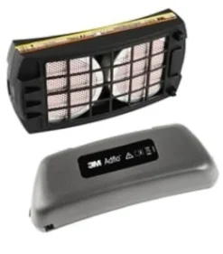 3M AdFlo filter- och batterisats för batteridriven andningsregulator, A1B1E1, filter och Heavy Duty Li-on Battery, 837301