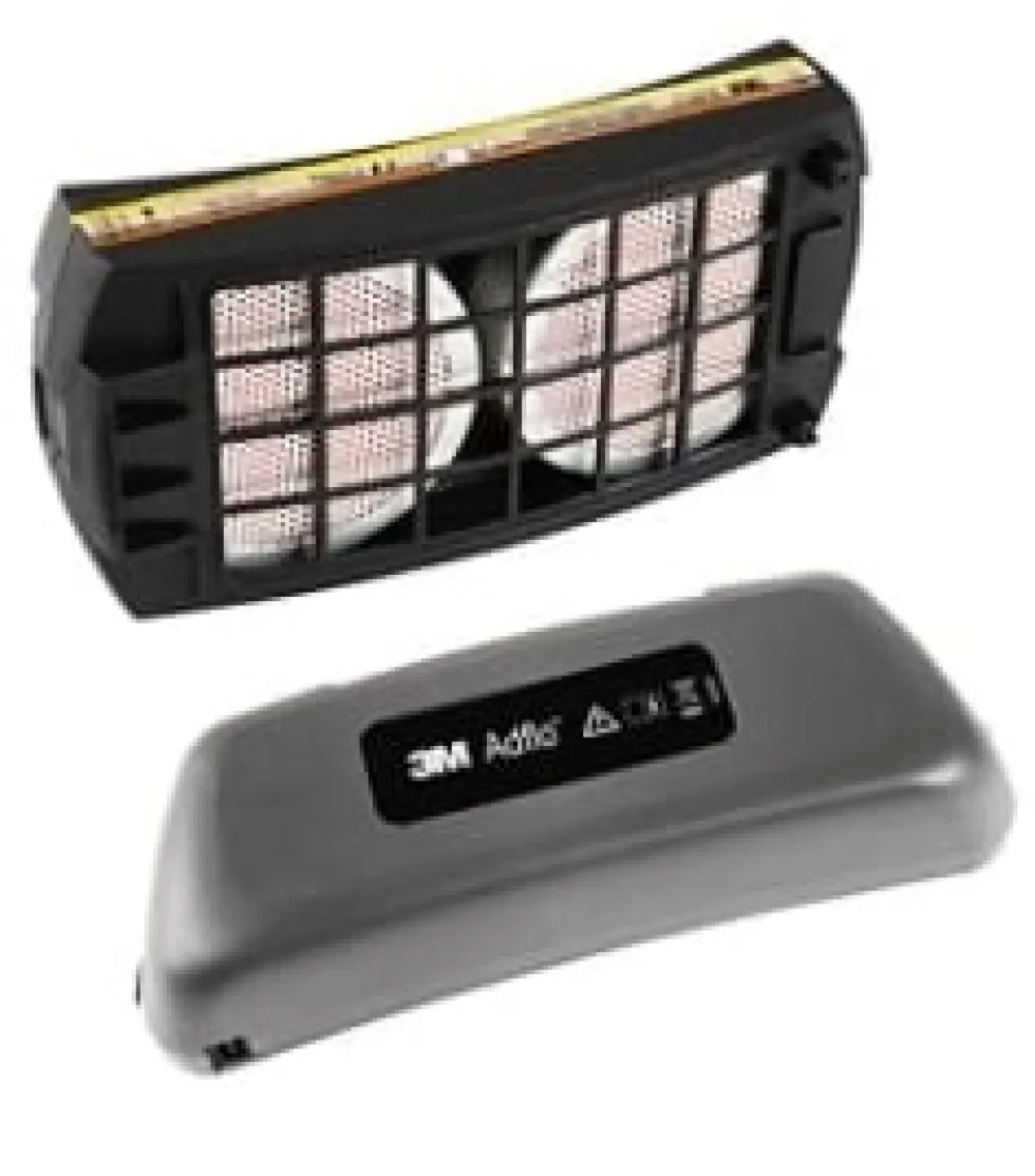 3M AdFlo filter- och batterisats för batteridriven andningsregulator, A1B1E1, filter och Heavy Duty Li-on Battery, 837301