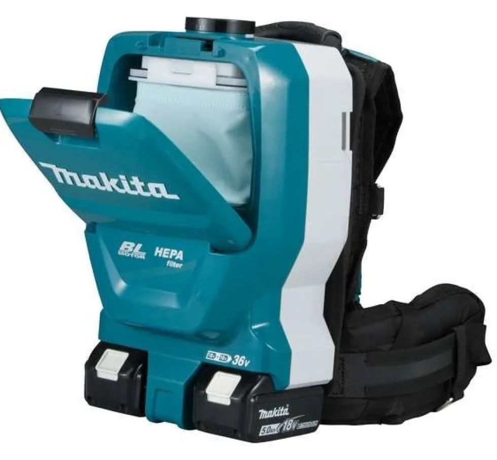 Makita Dammsugare DVC261ZX11 BL Ryggburen 2x18V utan batteri & laddare