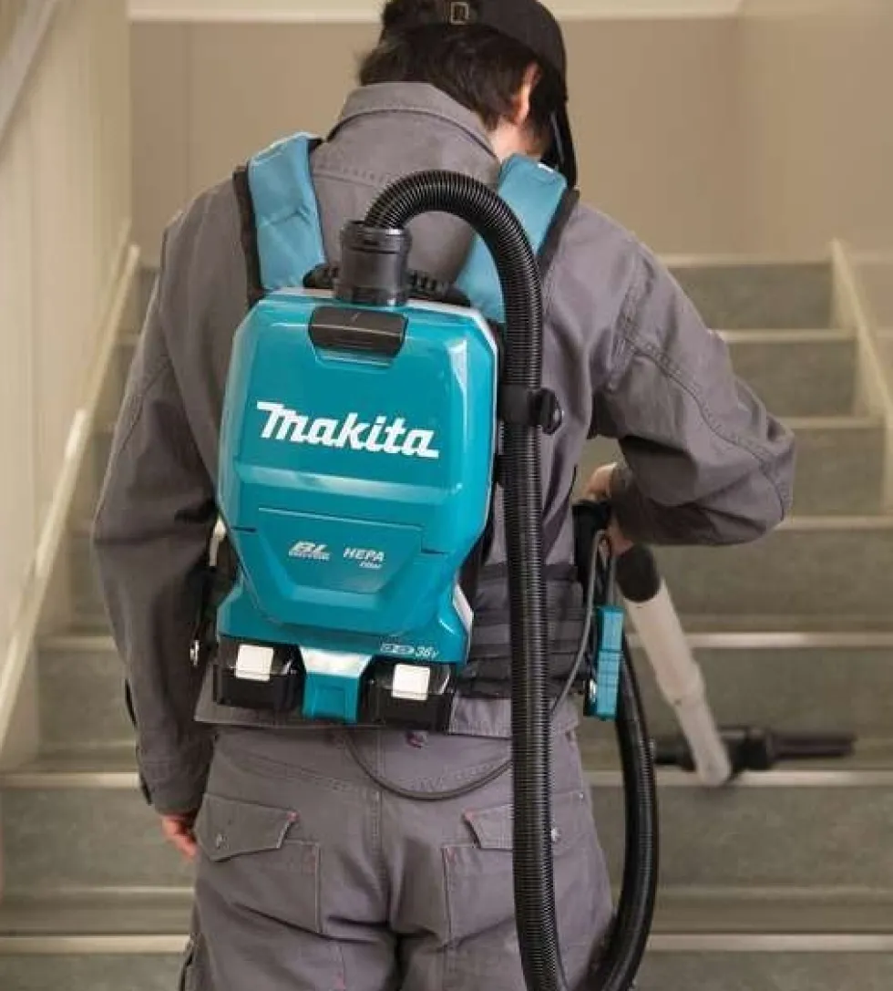 Makita Dammsugare DVC261ZX11 BL Ryggburen 2x18V utan batteri & laddare