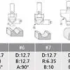 Makita Frässet D-53556 12 delar