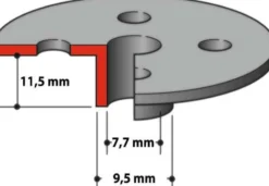 Makita Kopierhylsa 7,7x9,5x11,5 mm RT0700C