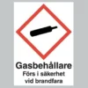Maskinekonomi Gasskylt Självhäftande A6