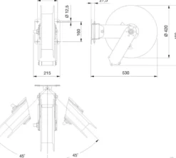 Mavel Slangvinda högtryckstvätt Roll Profi 3/8'' 15m