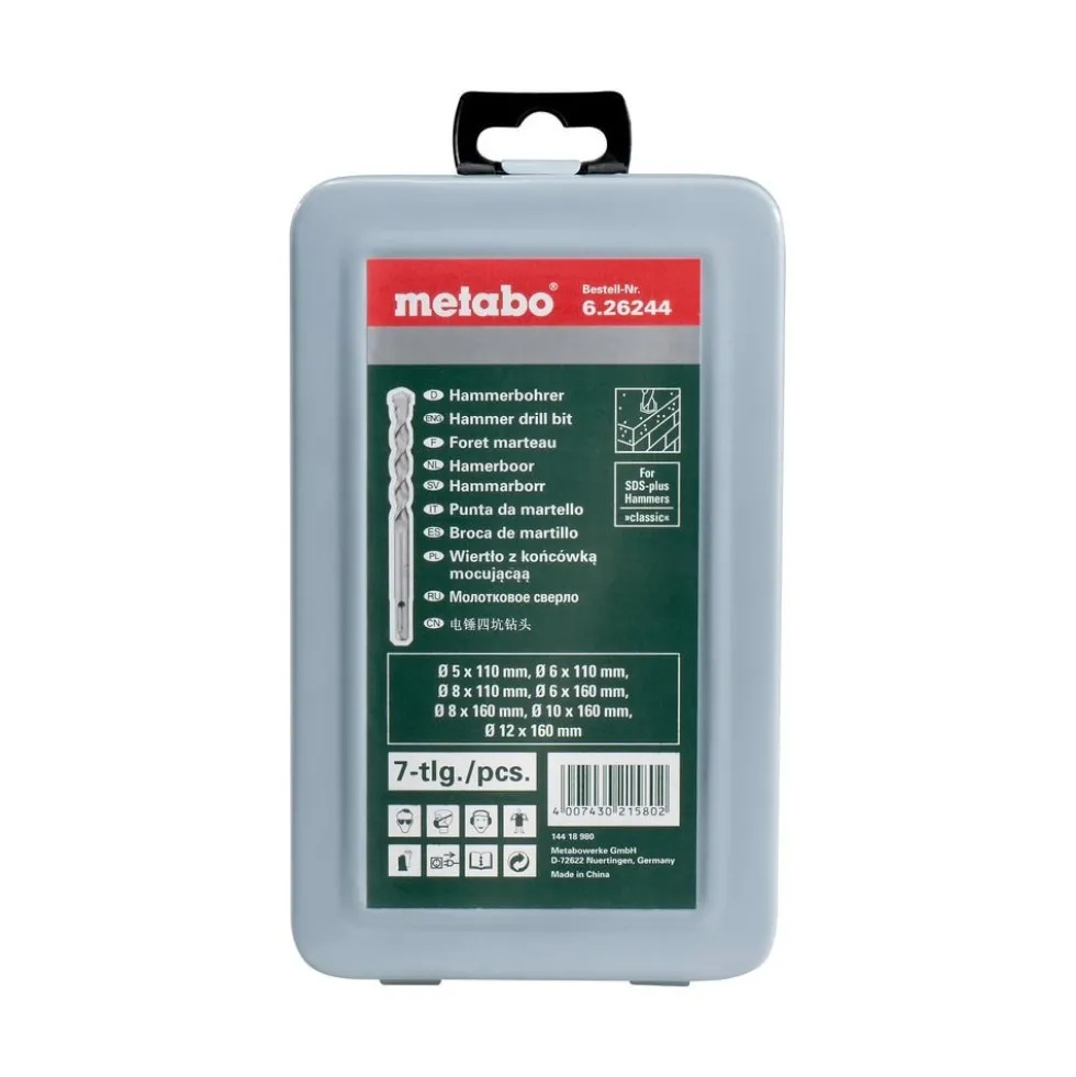 Metabo Borrsats SDS-Plus Classic 7-delar