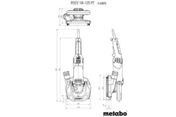Metabo Renoveringsfräs RSEV 19-125 RT inkl. diamantslipskål betong ''professional''