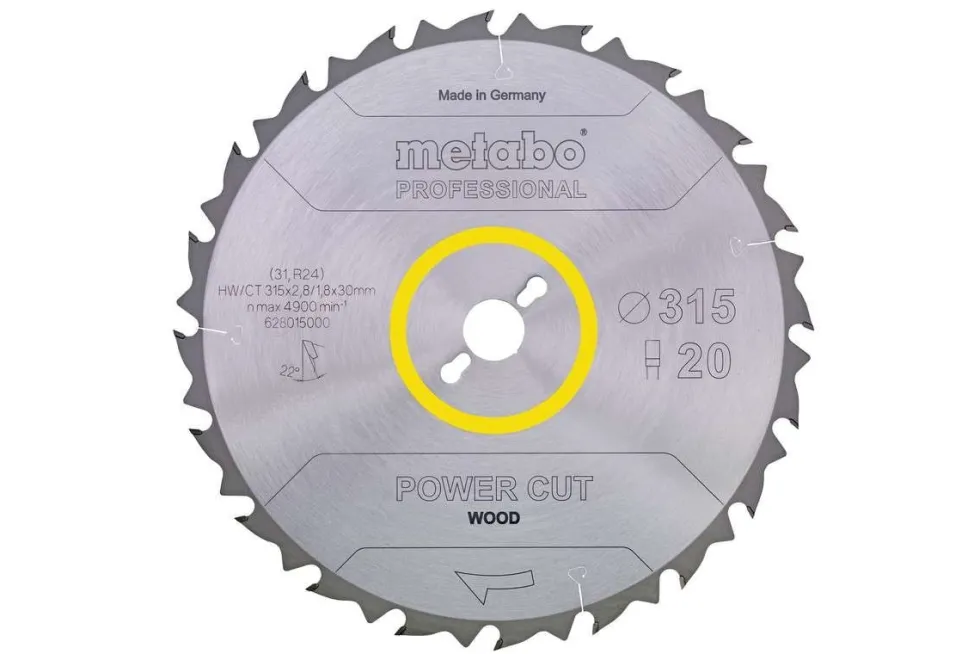 Metabo Sågklinga Power Cut Wood - Professional 450x30 Z32 FZ/FA 10°
