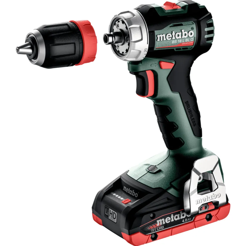 Metabo Skruvdragare BS 18 L BL Q med 2x4Ah batterier & laddare