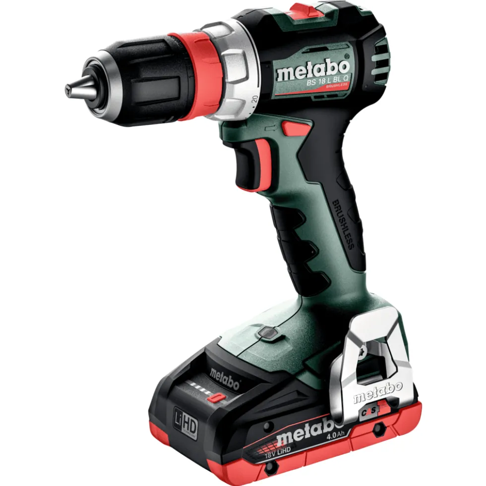 Metabo Skruvdragare BS 18 L BL Q med 2x4Ah batterier & laddare