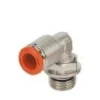 Metal Work Pneumatic Instickskoppling vinkel komposit för 4x6mm Utv.gänga 1/8''