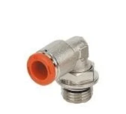 Metal Work Pneumatic Instickskoppling vinkel komposit för 6x8mm Utv.gänga 1/4''