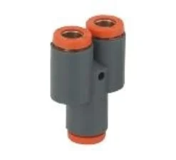 Metal Work Pneumatic Instickskoppling komposit Y-koppling för 6x8mm