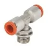 Metal Work Pneumatic Instickskoppling metall T-koppling för 6mm 1/4''