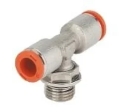 Metal Work Pneumatic Instickskoppling metall T-koppling för 8x6mm 1/4''