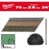 Milwaukee Maskinspik 34°75/Rs/B/C1 2200P