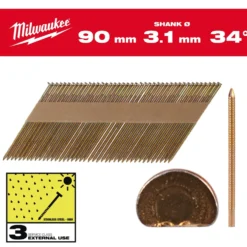 Milwaukee Maskinspik 34°90/Rs/G/C3 2200P