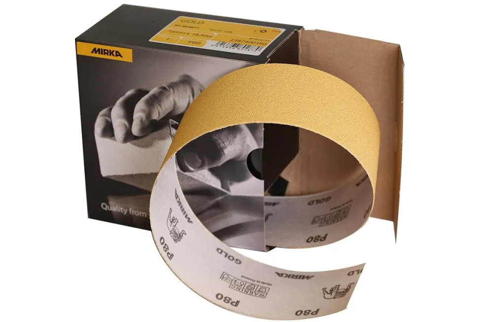 Mirka Slippappersrulle Gold 70mmx18,3m PSA P