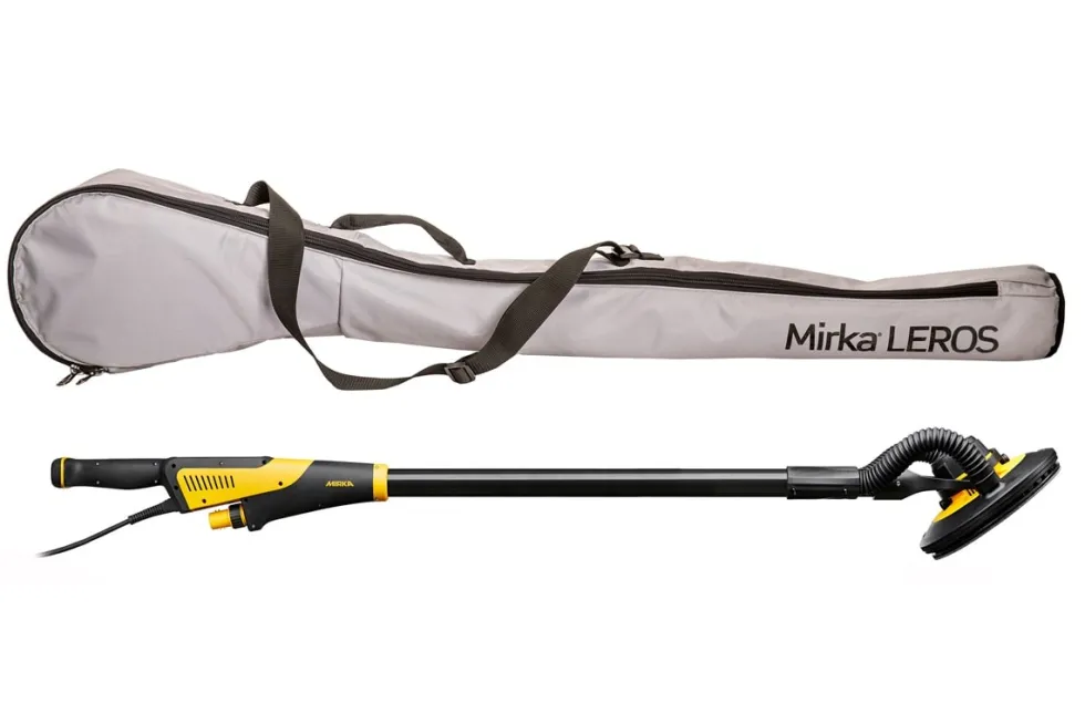 Mirka Vägg- & takslipmaskin LEROS 950CV 225mm 230V, platta + skruvar i väska
