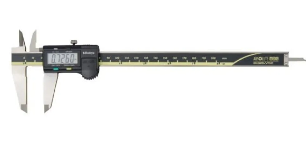 Mitutoyo ABSOLUTE AOS Digimatic Skjutmått 500-204-30 0-8in, 0,0005in, flat sticka, datautgång