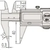 Mitutoyo ABSOLUTE Digimatic Spetsskjutmått 573-721-20 0-6in, 0,0005in, IP67, friktionsrulle, datautgång