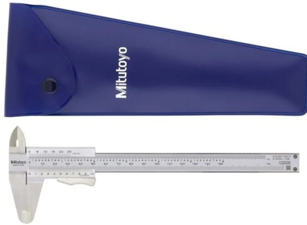 Mitutoyo Nonieskjutmått 531-128 med momentlåsning 0-150mm, 0,02mm, flat sticka