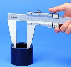 Mitutoyo Nonieskjutmått 160-125 med rundade mätytor 0-12in, 0,001in, finjustering