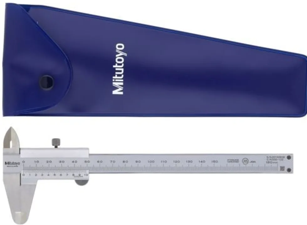 Mitutoyo Nonieskjutmått 530-122 0-150mm, 0,02mm, flat sticka