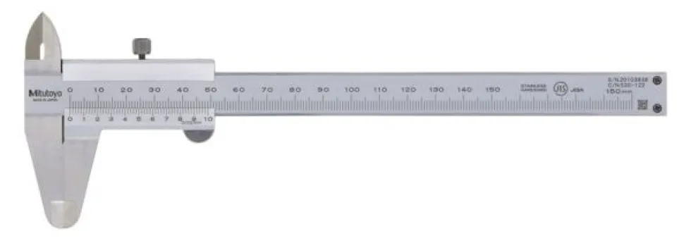Mitutoyo Nonieskjutmått 530-122 0-150mm, 0,02mm, flat sticka