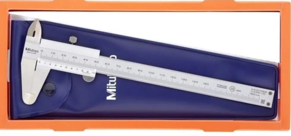 Mitutoyo Nonieskjutmått 530-122 0-150mm, 0,02mm, flat sticka