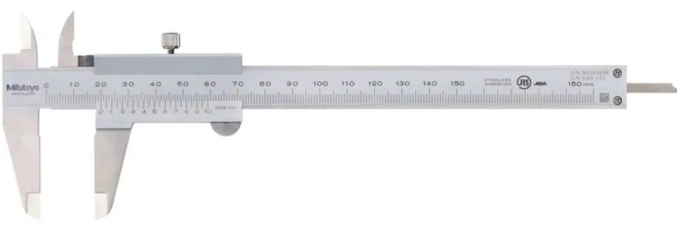 Mitutoyo Nonieskjutmått 530-101 0-150mm, 0,05mm, flat sticka