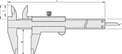 Mitutoyo Nonieskjutmått 530-502 0-1000mm, 0,05mm